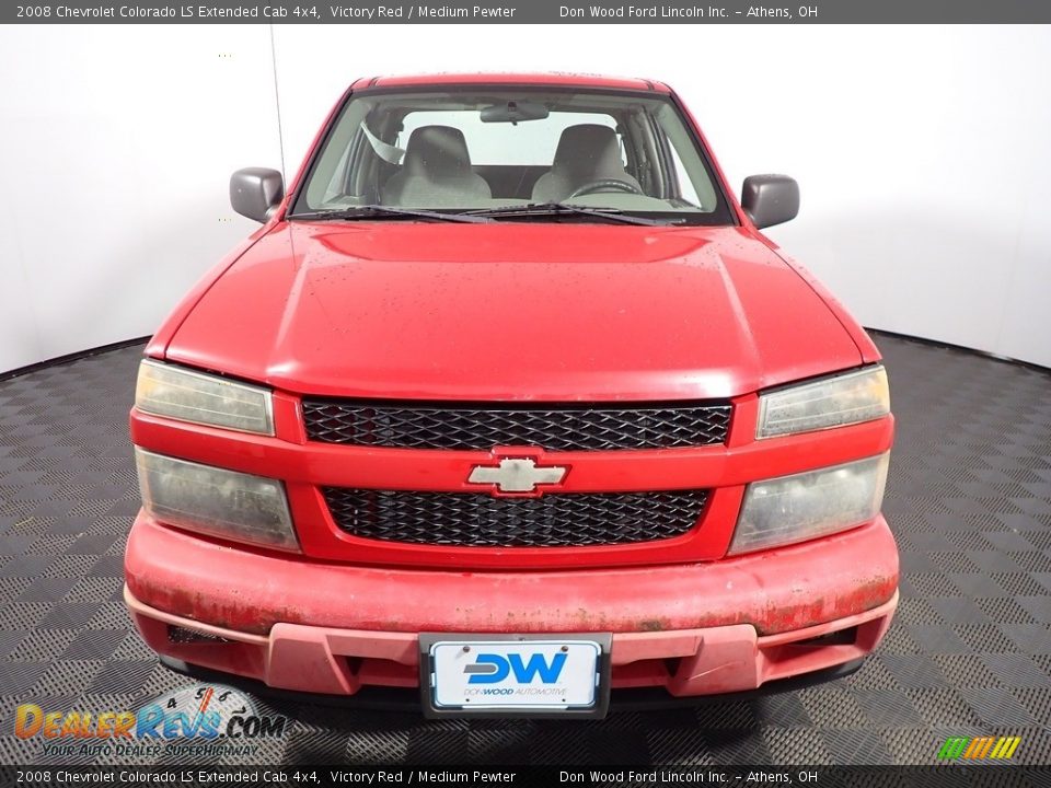 2008 Chevrolet Colorado LS Extended Cab 4x4 Victory Red / Medium Pewter Photo #4