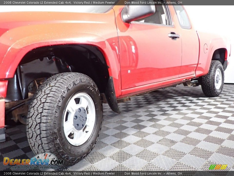 2008 Chevrolet Colorado LS Extended Cab 4x4 Victory Red / Medium Pewter Photo #8