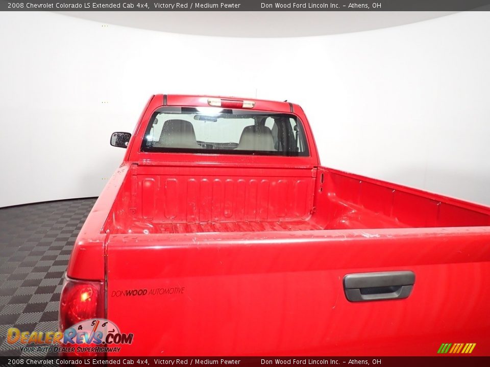 2008 Chevrolet Colorado LS Extended Cab 4x4 Victory Red / Medium Pewter Photo #12
