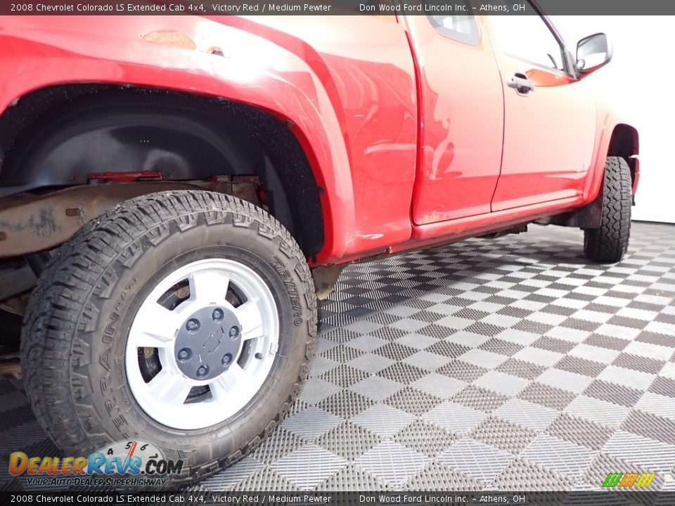 2008 Chevrolet Colorado LS Extended Cab 4x4 Victory Red / Medium Pewter Photo #14