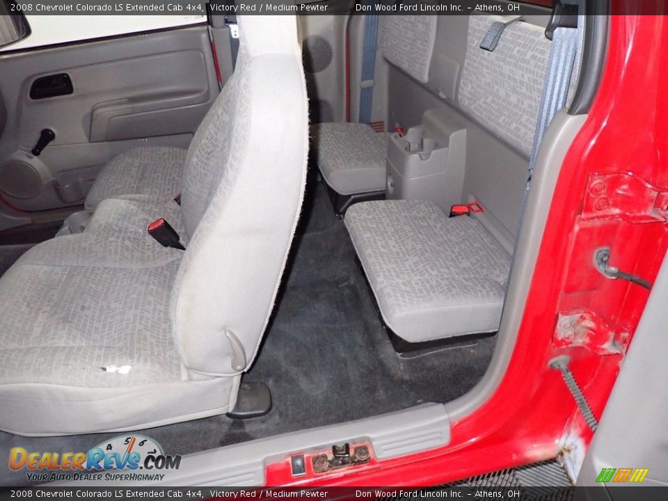 Rear Seat of 2008 Chevrolet Colorado LS Extended Cab 4x4 Photo #18