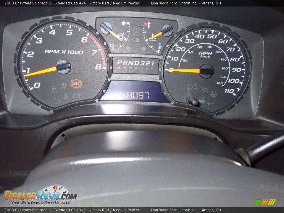 2008 Chevrolet Colorado LS Extended Cab 4x4 Gauges Photo #23