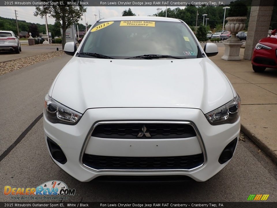 2015 Mitsubishi Outlander Sport ES White / Black Photo #8