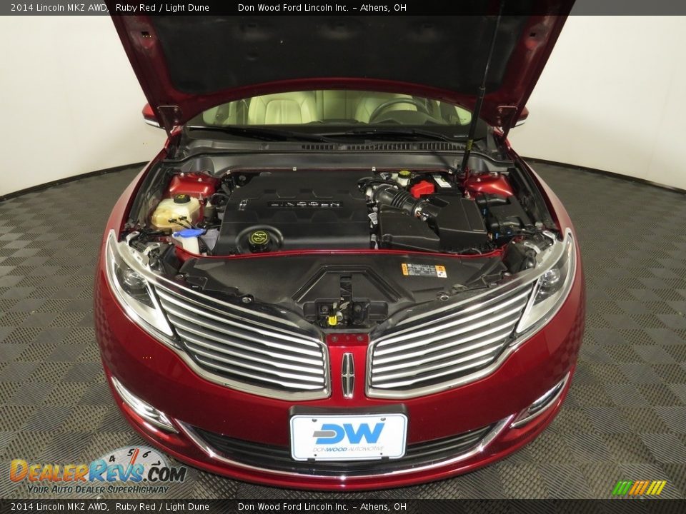 2014 Lincoln MKZ AWD Ruby Red / Light Dune Photo #5