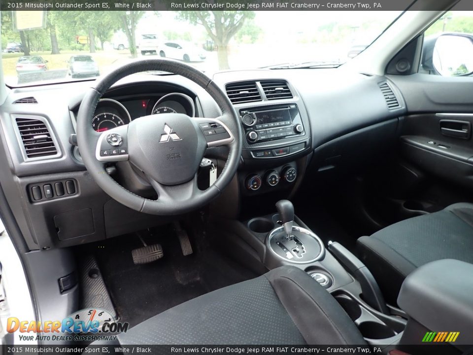 Black Interior - 2015 Mitsubishi Outlander Sport ES Photo #14