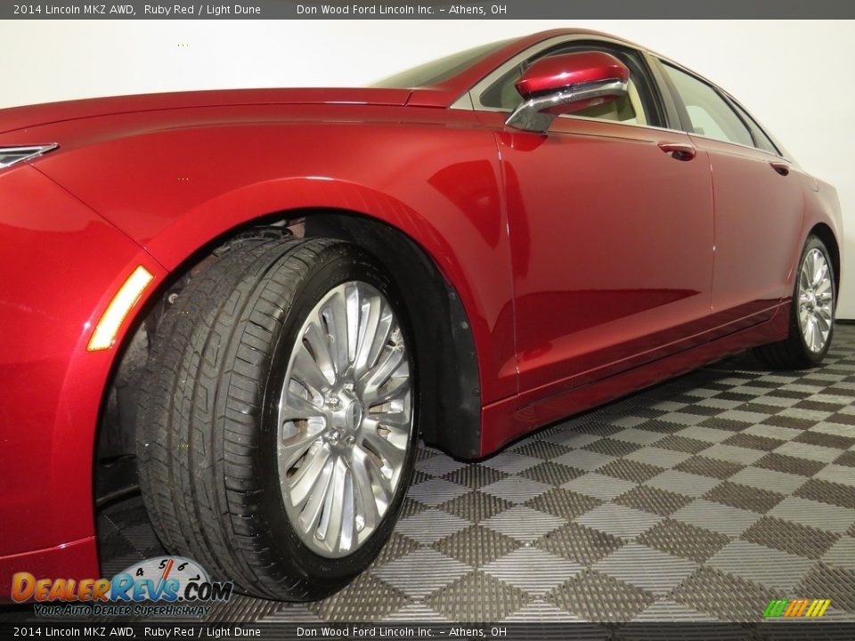 2014 Lincoln MKZ AWD Ruby Red / Light Dune Photo #8