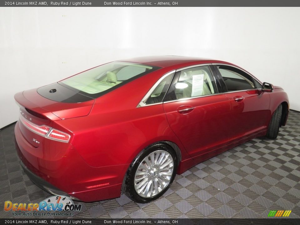2014 Lincoln MKZ AWD Ruby Red / Light Dune Photo #15