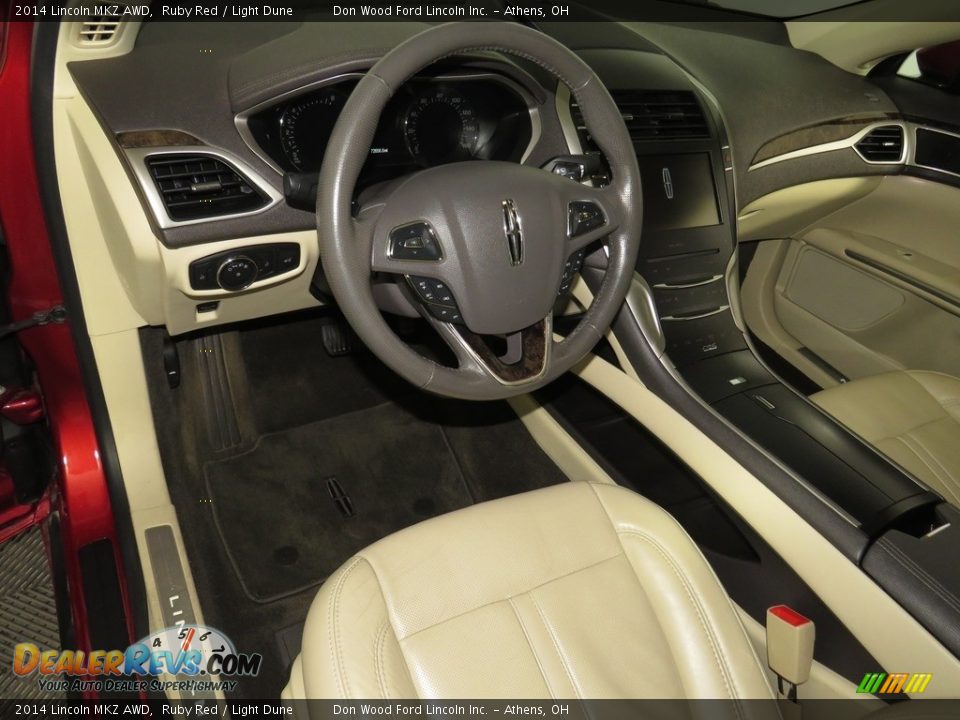 Light Dune Interior - 2014 Lincoln MKZ AWD Photo #19