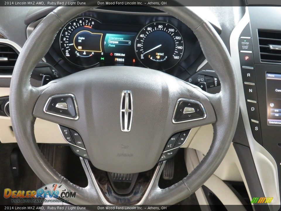 2014 Lincoln MKZ AWD Steering Wheel Photo #30