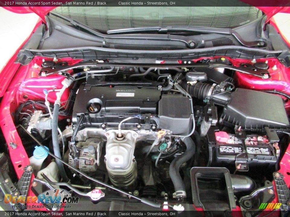 2017 Honda Accord Sport Sedan San Marino Red / Black Photo #33