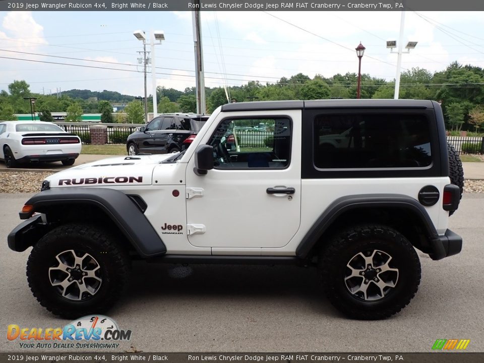 2019 Jeep Wrangler Rubicon 4x4 Bright White / Black Photo #6