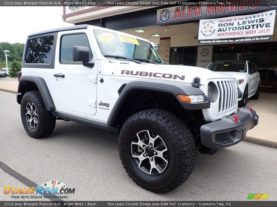 2019 Jeep Wrangler Rubicon 4x4 Bright White / Black Photo #9