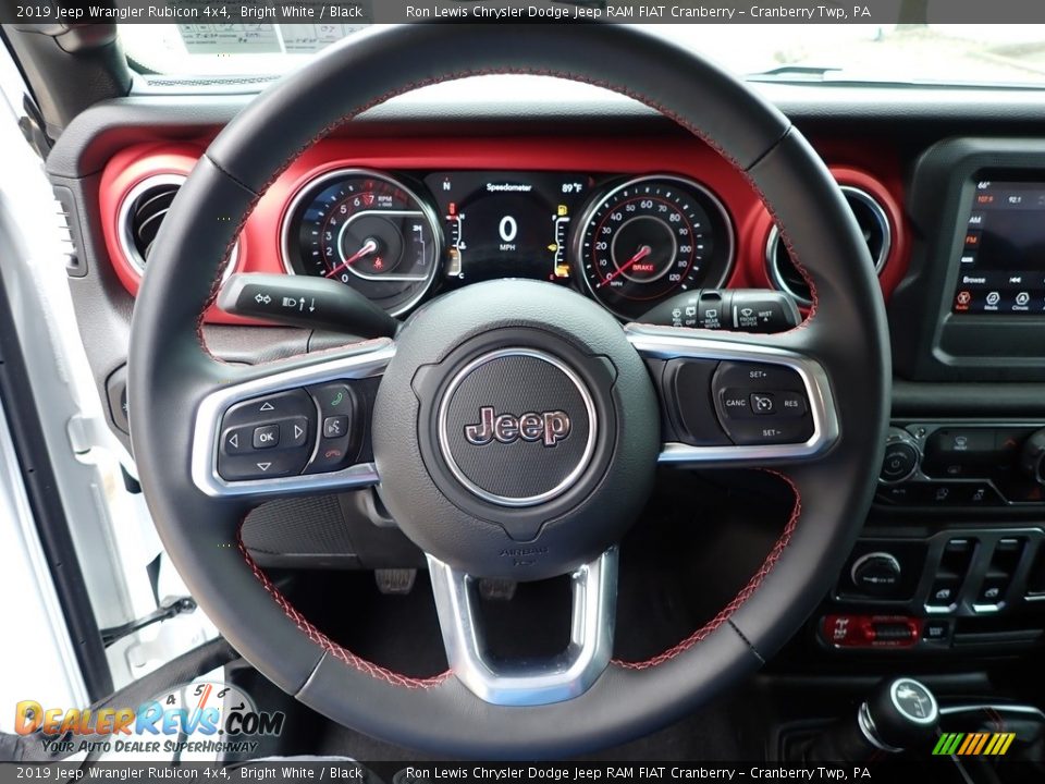 2019 Jeep Wrangler Rubicon 4x4 Steering Wheel Photo #16