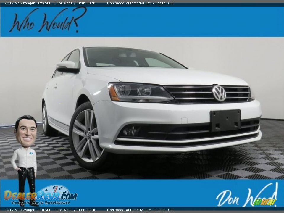 2017 Volkswagen Jetta SEL Pure White / Titan Black Photo #1