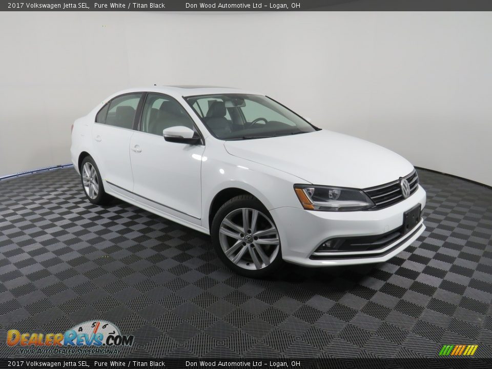 2017 Volkswagen Jetta SEL Pure White / Titan Black Photo #5