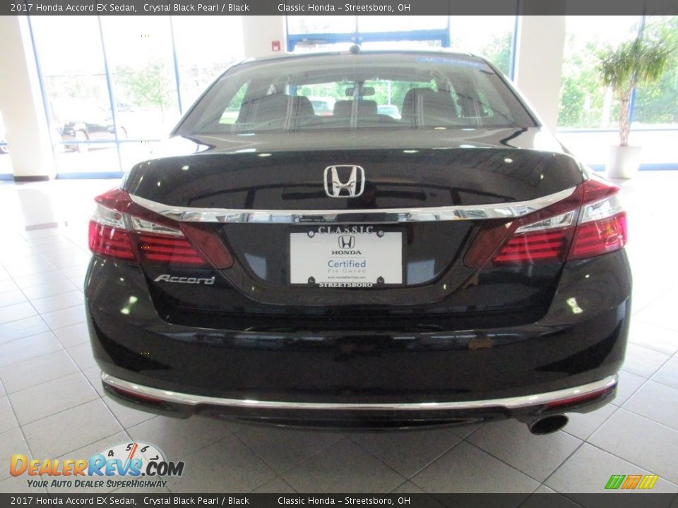 2017 Honda Accord EX Sedan Crystal Black Pearl / Black Photo #14