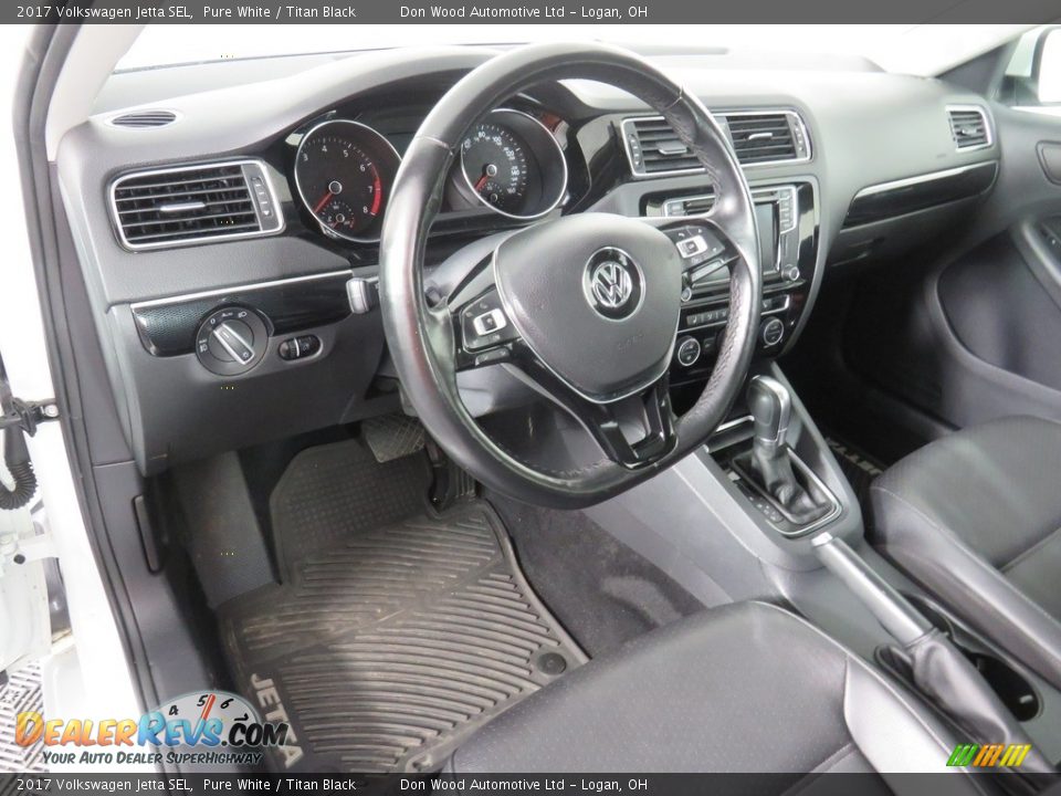 2017 Volkswagen Jetta SEL Pure White / Titan Black Photo #25