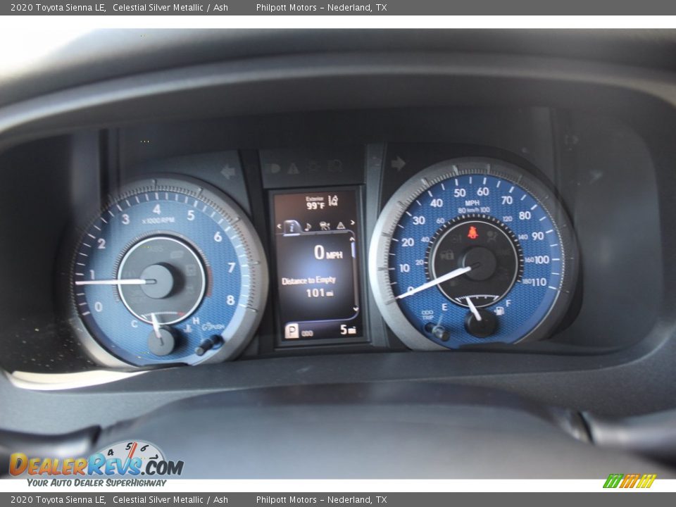 2020 Toyota Sienna LE Celestial Silver Metallic / Ash Photo #13