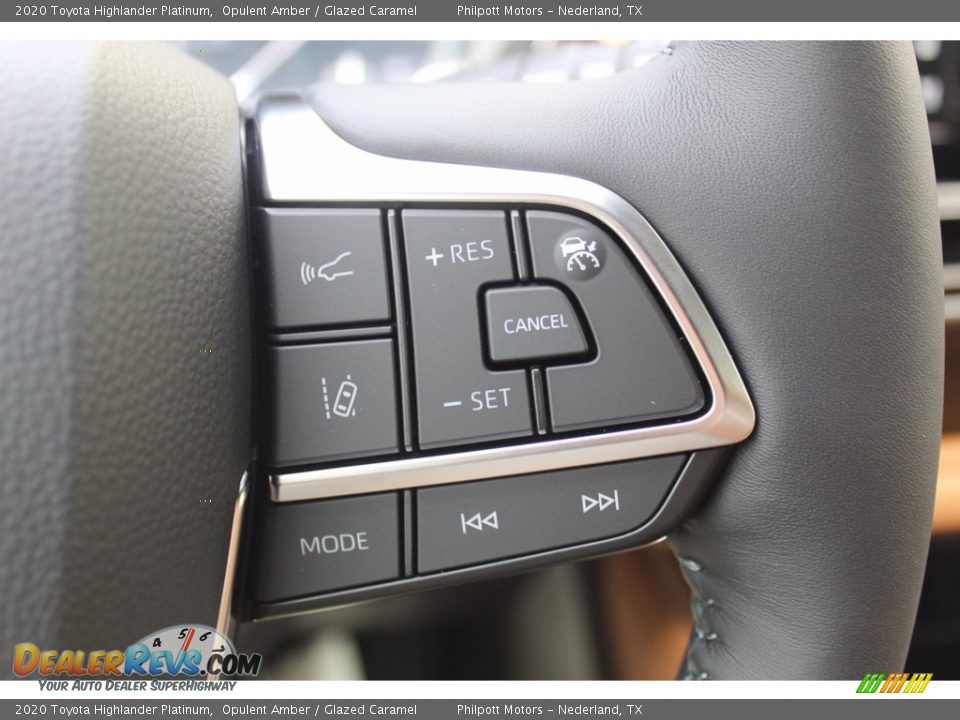 2020 Toyota Highlander Platinum Steering Wheel Photo #12