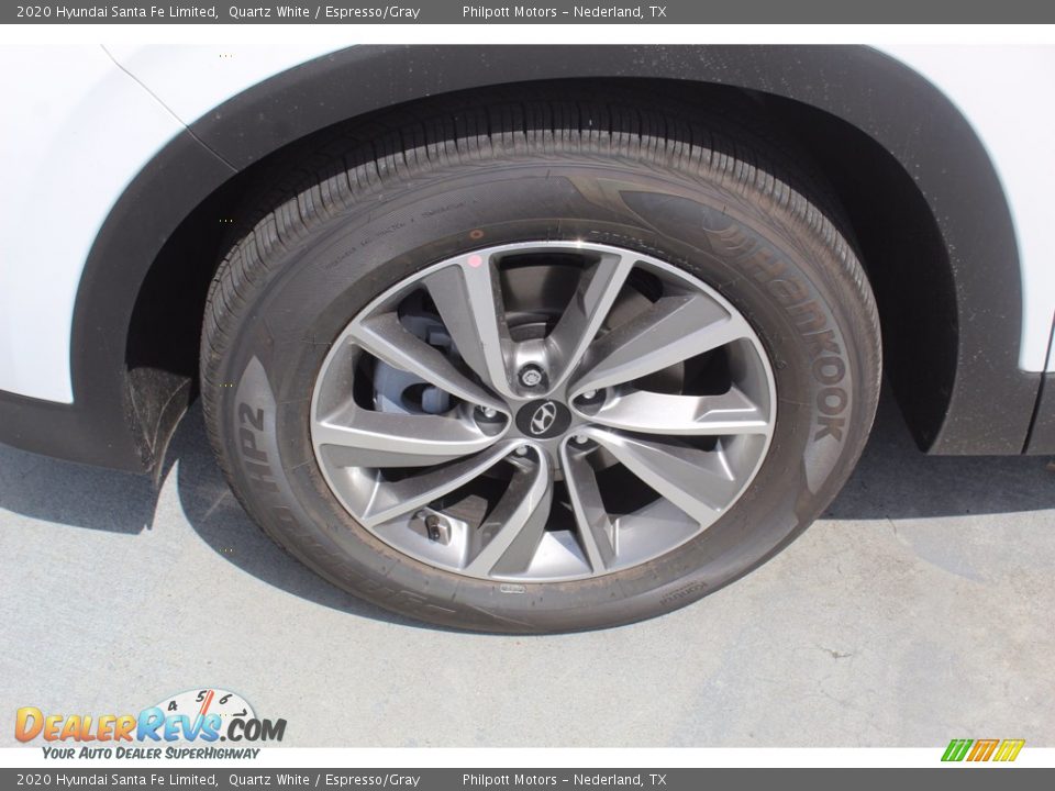 2020 Hyundai Santa Fe Limited Quartz White / Espresso/Gray Photo #5
