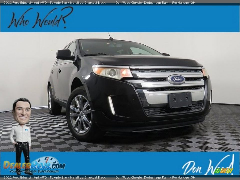 2011 Ford Edge Limited AWD Tuxedo Black Metallic / Charcoal Black Photo #1