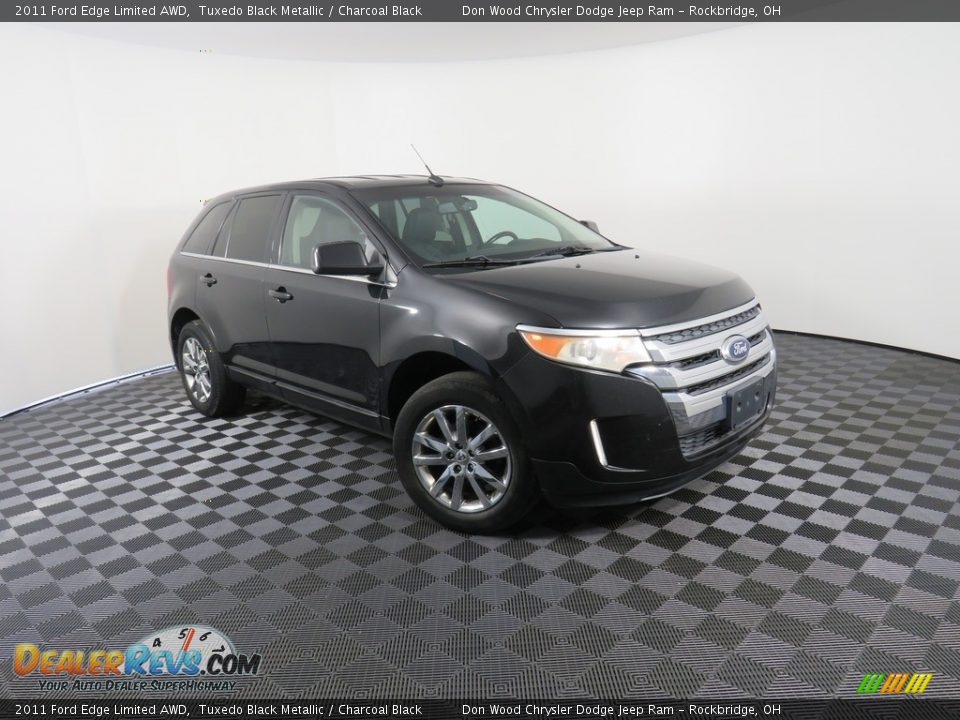 2011 Ford Edge Limited AWD Tuxedo Black Metallic / Charcoal Black Photo #2