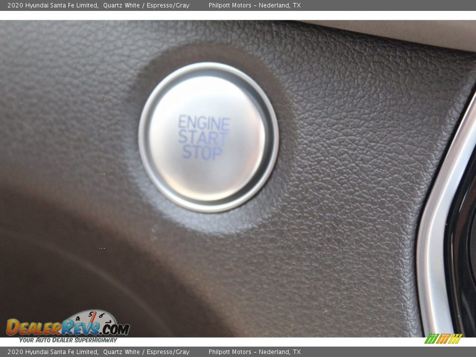 2020 Hyundai Santa Fe Limited Quartz White / Espresso/Gray Photo #17