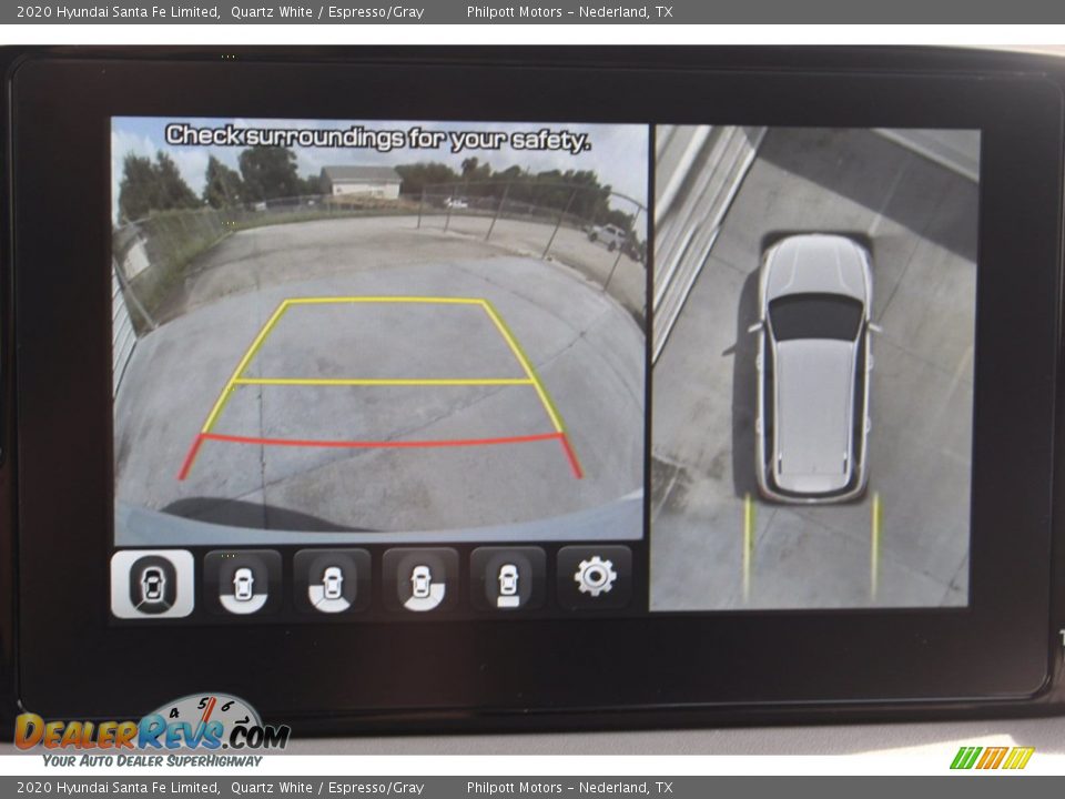 2020 Hyundai Santa Fe Limited Quartz White / Espresso/Gray Photo #18