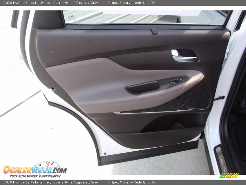 2020 Hyundai Santa Fe Limited Quartz White / Espresso/Gray Photo #19
