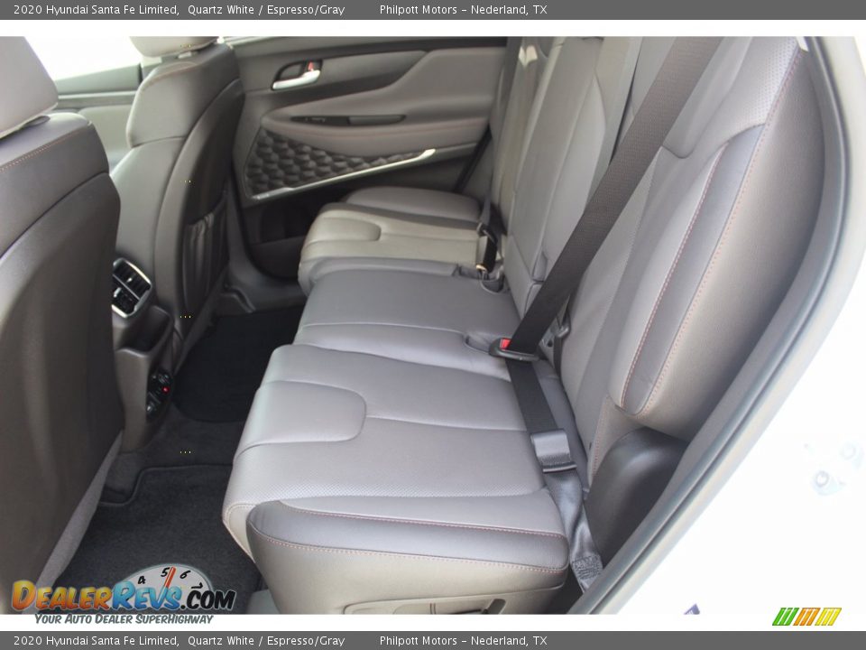 2020 Hyundai Santa Fe Limited Quartz White / Espresso/Gray Photo #20