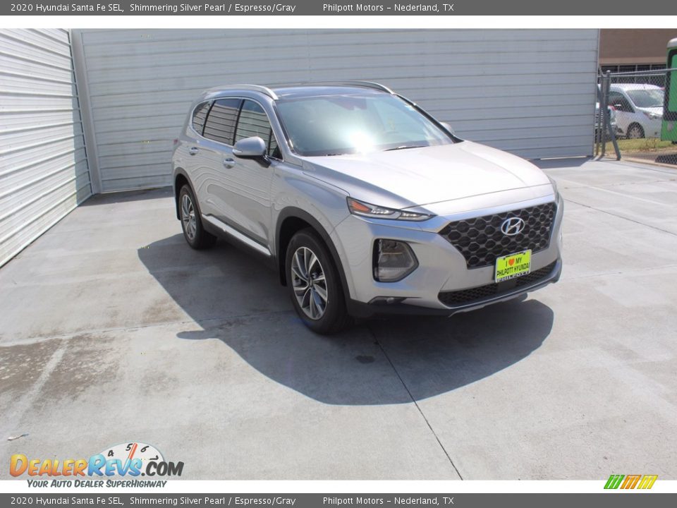 2020 Hyundai Santa Fe SEL Shimmering Silver Pearl / Espresso/Gray Photo #2