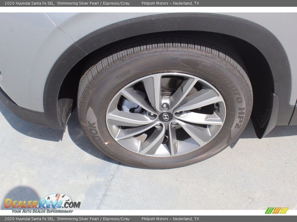2020 Hyundai Santa Fe SEL Shimmering Silver Pearl / Espresso/Gray Photo #5