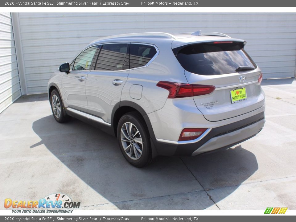 2020 Hyundai Santa Fe SEL Shimmering Silver Pearl / Espresso/Gray Photo #6