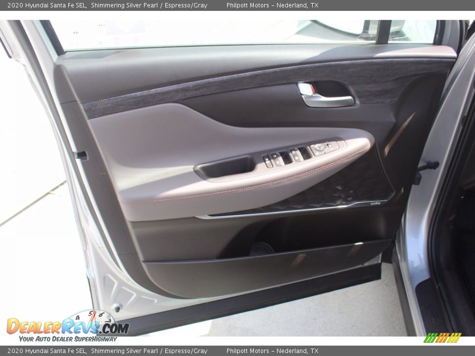 2020 Hyundai Santa Fe SEL Shimmering Silver Pearl / Espresso/Gray Photo #9