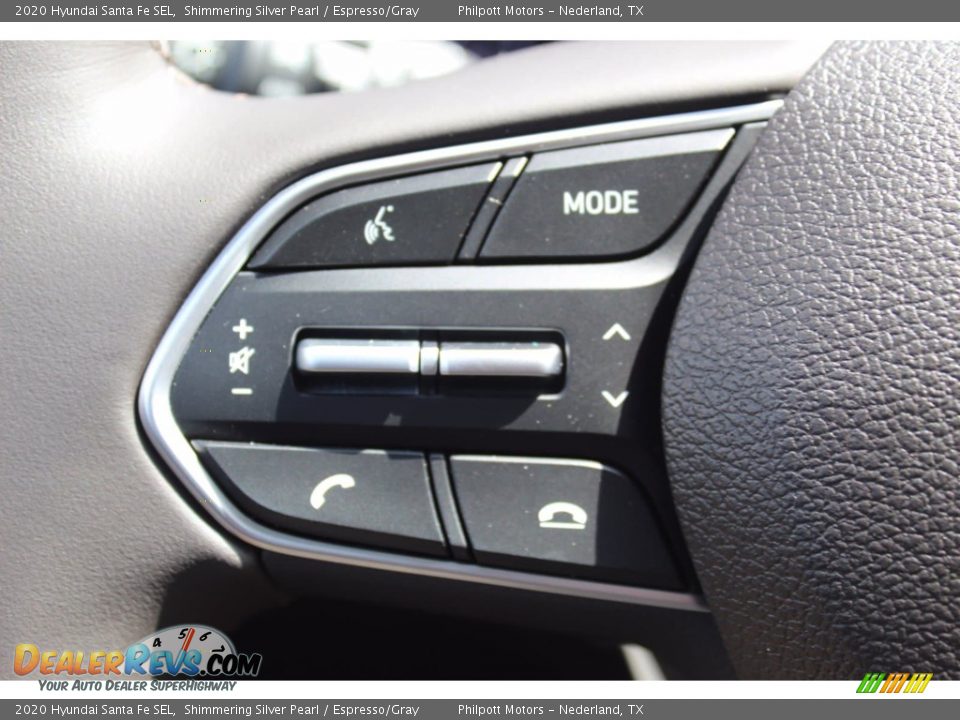 2020 Hyundai Santa Fe SEL Shimmering Silver Pearl / Espresso/Gray Photo #11