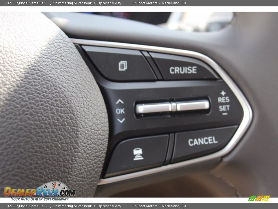 2020 Hyundai Santa Fe SEL Shimmering Silver Pearl / Espresso/Gray Photo #12