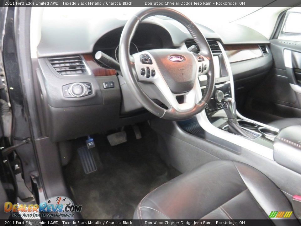 2011 Ford Edge Limited AWD Tuxedo Black Metallic / Charcoal Black Photo #29