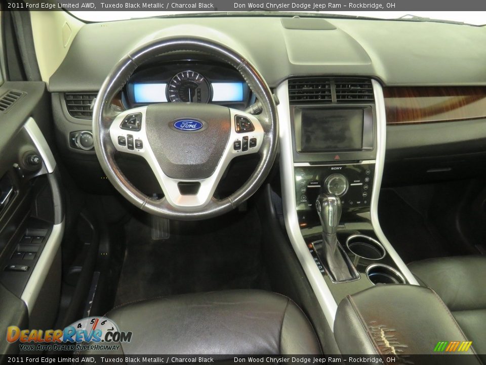 2011 Ford Edge Limited AWD Tuxedo Black Metallic / Charcoal Black Photo #33