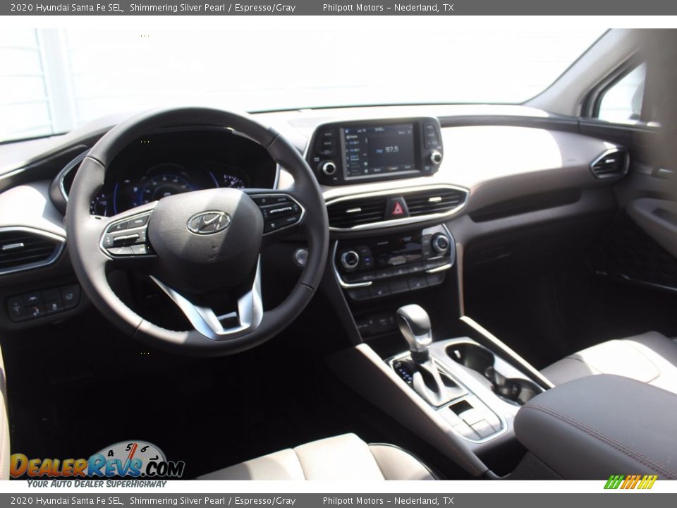 2020 Hyundai Santa Fe SEL Shimmering Silver Pearl / Espresso/Gray Photo #22