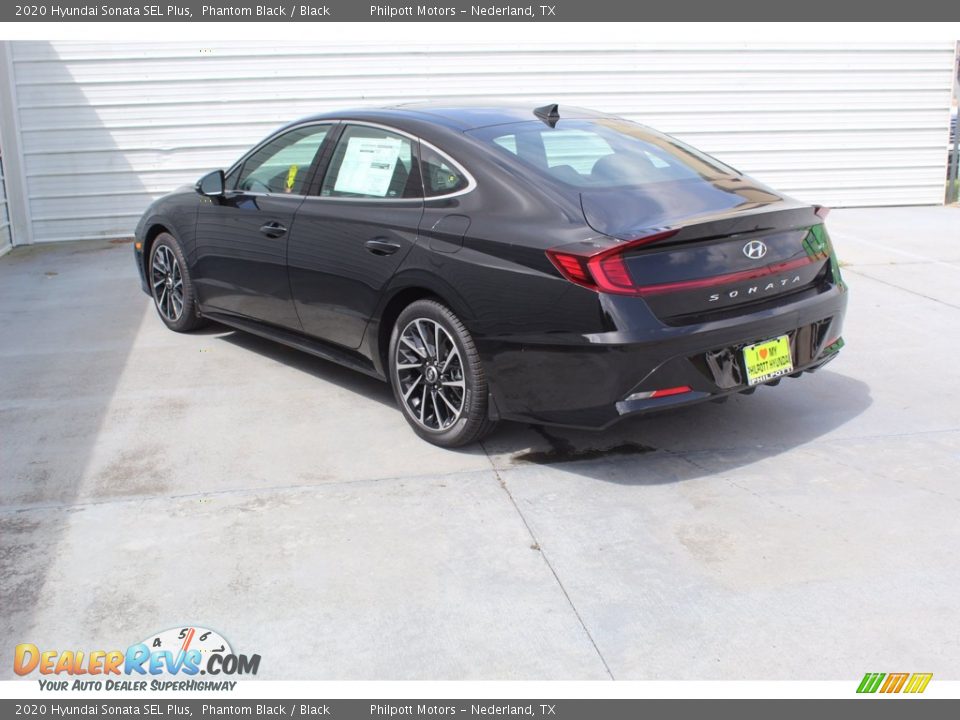 2020 Hyundai Sonata SEL Plus Phantom Black / Black Photo #6