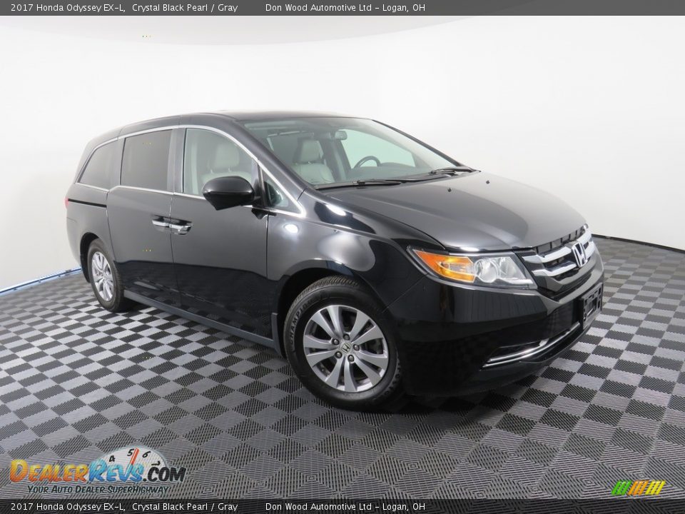 2017 Honda Odyssey EX-L Crystal Black Pearl / Gray Photo #4