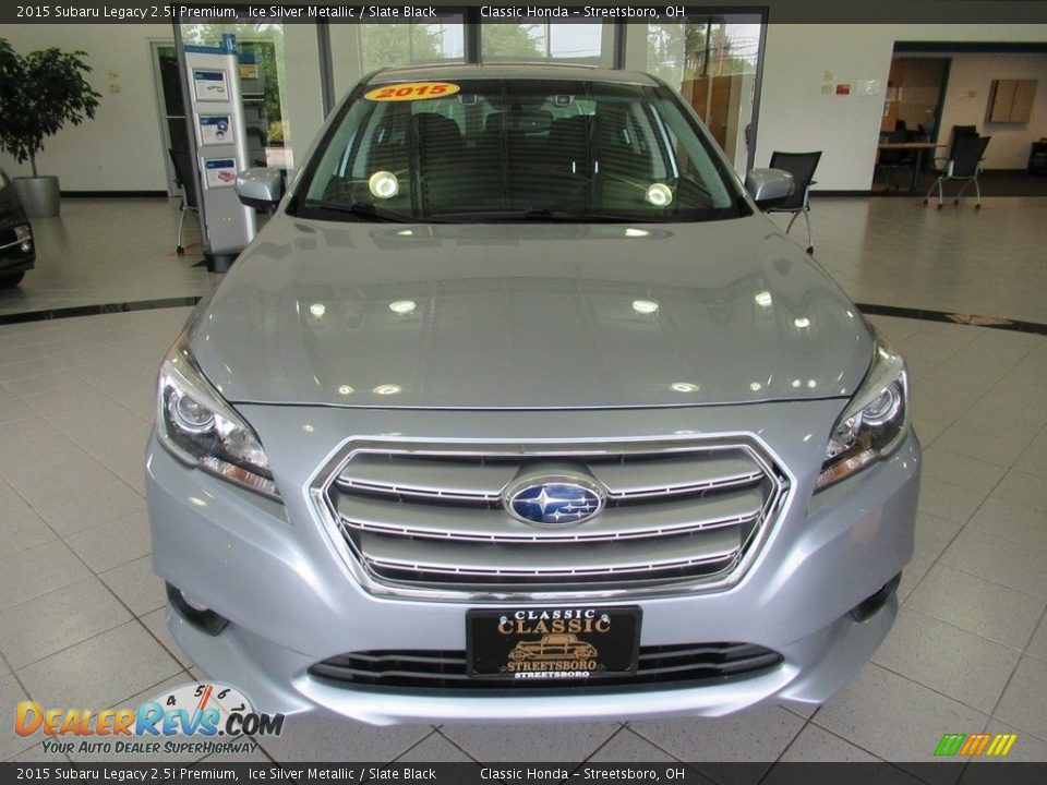 2015 Subaru Legacy 2.5i Premium Ice Silver Metallic / Slate Black Photo #2