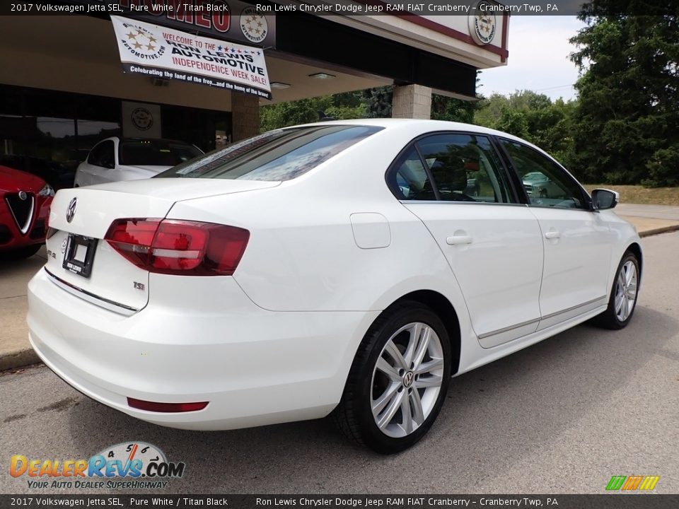 2017 Volkswagen Jetta SEL Pure White / Titan Black Photo #2