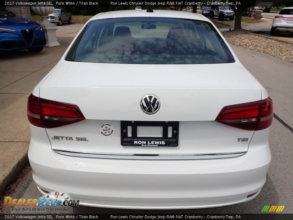 2017 Volkswagen Jetta SEL Pure White / Titan Black Photo #3