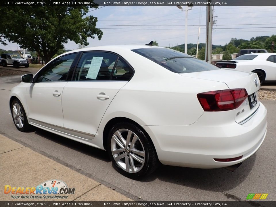 2017 Volkswagen Jetta SEL Pure White / Titan Black Photo #5