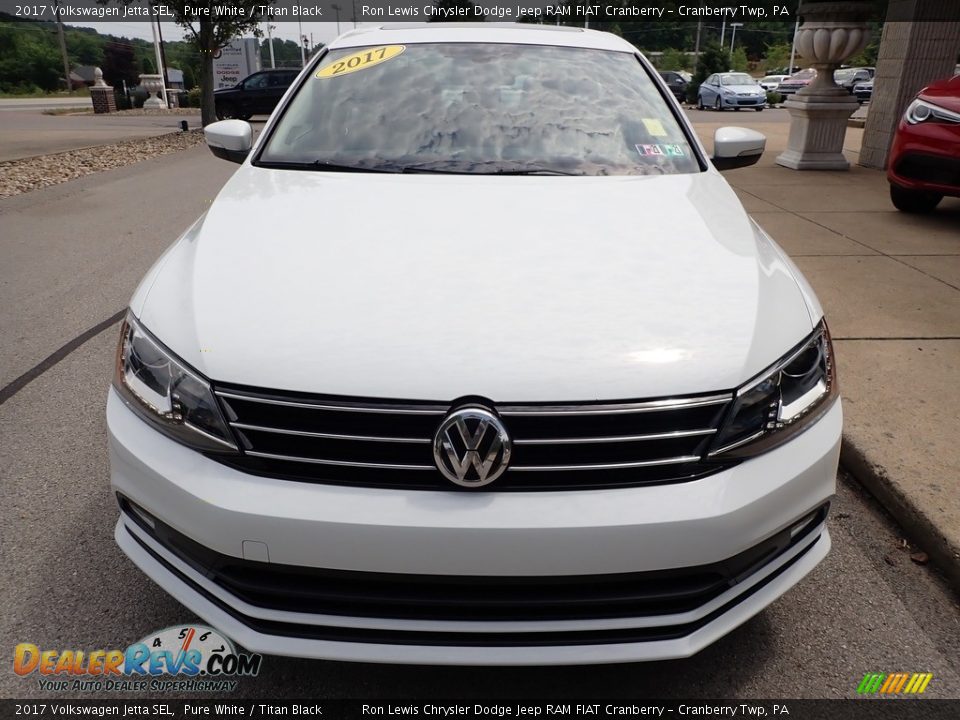 2017 Volkswagen Jetta SEL Pure White / Titan Black Photo #8