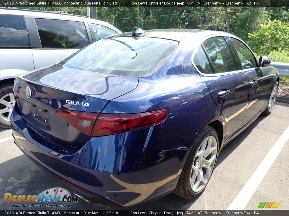 2019 Alfa Romeo Giulia Ti AWD Montecarlo Blue Metallic / Black Photo #3