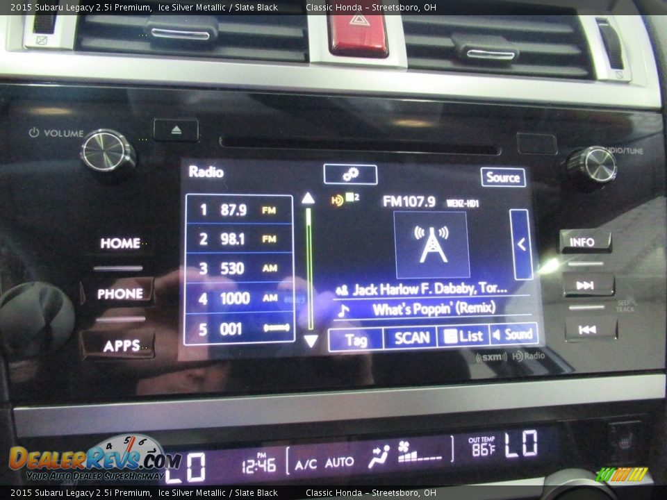 Controls of 2015 Subaru Legacy 2.5i Premium Photo #35
