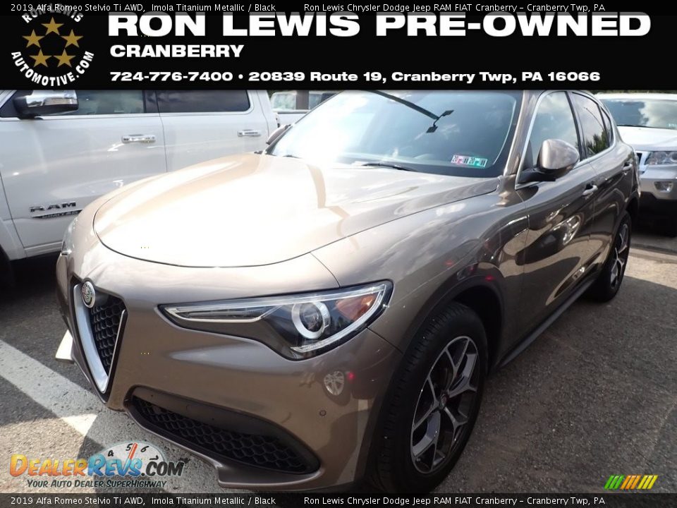 2019 Alfa Romeo Stelvio Ti AWD Imola Titanium Metallic / Black Photo #1