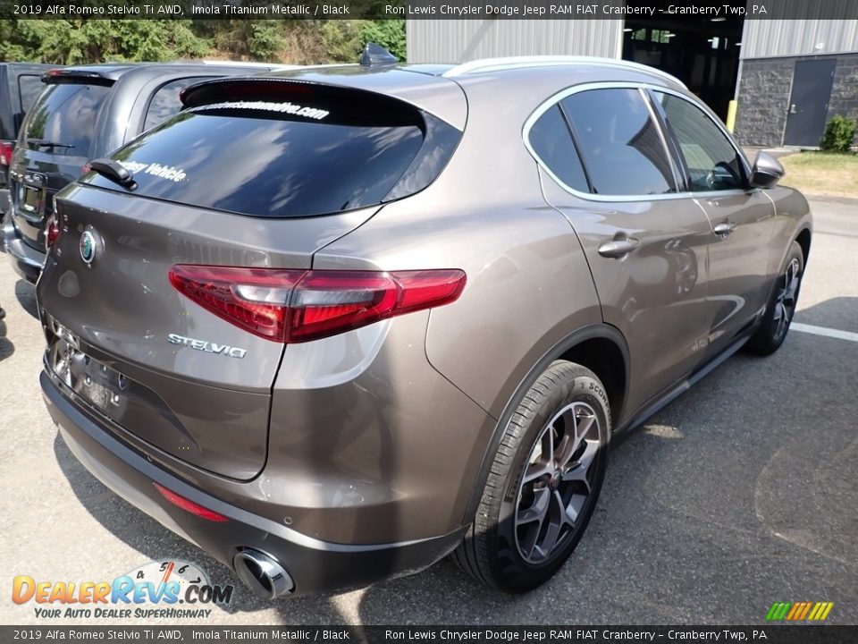 2019 Alfa Romeo Stelvio Ti AWD Imola Titanium Metallic / Black Photo #3